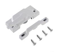 HomeVortex Casement Sash Locks Heavy Duty Zinc Alloy Window Latch Replacement for Single for Double Hung Sliding Vinyl Includes 2 Black 2 White Locks 8 Stainless Screws Fits 7.2 x 5 x 4 cm(white)