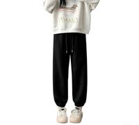 HomeVortex Casual Lounge Sweatpants for Home Autumn Winter Wear | Thick fleece lining, soft touch, elastic waist with drawcord, cuffed ankles, autumn winter essential