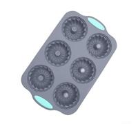 HomeVortex Christmas Wreath Ice Cube, Flexible Silicone Holiday Cocktail for mold for DIY Crafts, Heat Resistant Donut Soap Baking Pan, 28.7x17.3x3.5cm