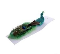 HomeVortex Colourful Feathered Bird Christmas Tree Ornaments, Realistic Foam Simulation Birds With Clips, Holiday Decorations For Wreaths, Garlands, Centrepieces(Green)