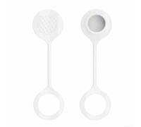 HomeVortex Cooler Drain with Tether for For Igloo 25-70 Qt, Leak-Proof Threaded Replacement Cap, Plastic Stopper with Lanyard for Outdoor Camping, White, 4-Pack(Two sets)