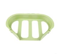 HomeVortex Corner Sink Strainer Basket with Automatic Dumping Mechanism, Space-Saving Kitchen Drain Rack for Food Waste & Sponge Storage, Tool-Free Installation, Green(Green)