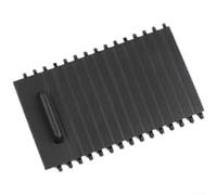 HomeVortex Cup Holder Roller Shutter Cover,for 508, ABS Armrest Box Sliding Lid, Wear-Resistant Storage Compartment Blind, Black Interior Accessory(A)