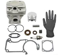 HomeVortex Cylinder for PISTON Kit for MS240 Chainsaw, High-Grade For GG Alloy Sleeve Assembly with Seals, Fit Engine Parts for Forestry Repair, Silver, Direct(C)