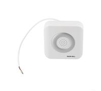 HomeVortex DC 12 V Wired Electronic Doorbell Wall Mounted Access Control System Four-Wire Dingdong Chime Bell Indoor Home Security White 85X85x24 mm