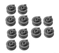 HomeVortex Dishwasher Upper Basket Wheels Basket Roll,611666 Replacement Rollers for Bosch for Siemens for Neff for Constructa for Indesit for Junker Models For Dishwasher Top Basket(12pcs)