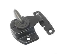 HomeVortex Door Latch, for For PitBoss Pro Grills, Heavy Duty Iron Replacement Part, with Secure Locking Mechanism, For Easy Install Grill Door Lock,for Outdoor BBQ, 57.5x33.5mm Black