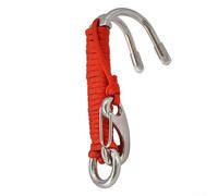 HomeVortex Double-Ended Scuba Dive Hook,for Drift Diving, 316 Stainless Steel Reef Hook,with High-Strength Nylon Cord and Quick-Release Clip, Underwater Stability Gear,for(Red)