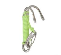 HomeVortex Double-Ended Scuba Dive Hook,for Drift Diving, 316 Stainless Steel Reef Hook,with High-Strength Nylon Cord and Quick-Release Clip, Underwater Stability Gear,for(Light Green)