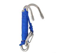 HomeVortex Double-Ended Scuba Dive Hook,for Drift Diving, 316 Stainless Steel Reef Hook,with High-Strength Nylon Cord and Quick-Release Clip, Underwater Stability Gear,for(Blue)