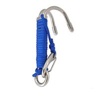 HomeVortex Double Head Scuba Diving Drift Hook,with 316 Stainless Steel Construction and 7-Core Nylon Cord, Includes Luminous 9-Core Glow Rope for Enhanced Underwater(Blue)