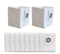HomeVortex Dust Bags For EZVIZ Robot Vacuum Cleaner With Base Station RC3 Plus RE4 Plus RE4+ RE5 Plus,4L Capacity, Up To 90 Days Use, Easy Replacement(10 PACK)