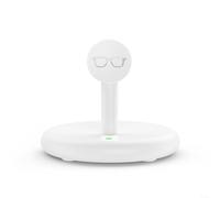 HomeVortex Fast Magnetic USB-C Charging Dock Station,with ABS Stand for Ray-Ban and for Meta Smart Glasses for Wayfarer/Headliner/Skylar/HSTN, 1 Hour Quick Charge(White)