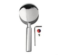 HomeVortex Faucet Handle for Bathroom Sink and Shower - Zinc Alloy Tap Lever Fits 35mm 40mm Core - Silver Water Switch Replacement Kit(C 35#)