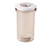 HomeVortex Food Vacuum Storage Box Sealed Fresh Keeping Food Dispenser Large Capacity Stackable Container Transparent One Handed Button Opening for Kitchen (G)