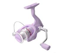 HomeVortex Full Metal Casting Fishing Reel with 3+1 Bearings, Zero-Gap Spool for Smooth Long Cast, 8kg Drag Power, Interchangeable Handle for Saltwater Freshwater Lure Fishing, White Purple(3000)