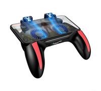 HomeVortex Game Controller, with Dual-Fan Cooling, 2500mAh Power Bank, Metal Triggers, for iOS for android Phs 4.7-6.5", Foldable Stand, for PUBG Mobile Gaming