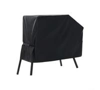 HomeVortex Grill Cover Windproof and UV Resistant, Heavy Duty 600D Outdoor BBQ Gas Barbecue Protector, Waterproof Dustproof Shield for Patio Garden, Black 109x62x78cm(600D)
