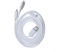 HomeVortex Hearing Aid Connection Cable 2Pin High-Purity Oxygen-Free Copper TPE Wire for Clear Sound, Sweat Resistant Flexible Design, Compatible with Most 1.58mm/1.28mm(Dual-ended)
