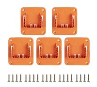 HomeVortex Heavy-Duty ABS Wall Dock for RIDGID and for AEG 18V Li-ion Tools, Secure Drill Mount Bracket with Included Screws for Garage, Workshop, Work Truck or Overhead Rack Storage(5pcs)