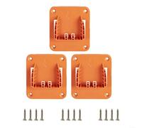 HomeVortex Heavy-Duty ABS Wall Dock for RIDGID and for AEG 18V Li-ion Tools, Secure Drill Mount Bracket with Included Screws for Garage, Workshop, Work Truck or Overhead Rack Storage(3pcs)