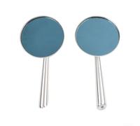 HomeVortex High-Strength Rear View Mirrors Round Shape 2-Pack Set(White)