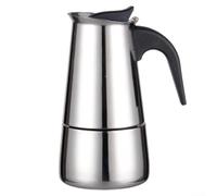 HomeVortex Induction Hob Espresso Maker Moka Pot Stainless Steel Stovetop Coffee Press 2-9 Cups Italian Style(200ML)