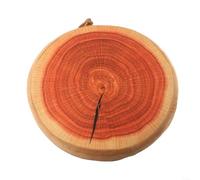HomeVortex Lifelike Plush Round Fruit Shape Cushion for Garden Chair or Sofa Decoration, Single Side Printed Watermelon Dragon Fruit Orange Design, Soft Cotton Foam(Wood)