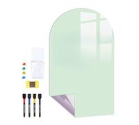HomeVortex Magnetic Chalk Board Wall Decal Magnetic Arched Wall Board with Colourful Chalk and Eraser Magnetic Drawing Board for Drawing, Educational Playroom or Nursery Decor(Green)