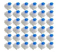 HomeVortex Mechanical Keyboard Switches 36 Pack 3-Pin Tactile Switch Replacements For MX Standard Keyboards Hot Swappable Gaming Typing Blue Brown Black Red(Blue)