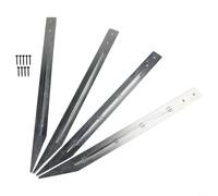 HomeVortex Metal Ground Anchor Set For Wooden Swings Outdoor Playground Equipment Heavy Duty Installation Kit With Mounting Screws