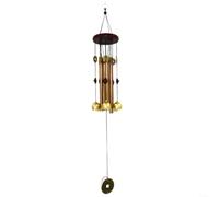 HomeVortex Metal Wind Chimes for s, 65cm Copper Alloy Tube Bell with Solid Wood, Handmade Garden Decoration for Patio Yard Porch Sill, Pleasant Sound Good(B)