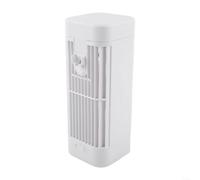 HomeVortex Mini Portable Air Conditioner USB Cooling Fan Desktop Air Cooler With Night Light 3 Speed Settings For Office Bedroom(3600mAh)