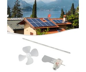 HomeVortex Mini Wind Turbine Generator Teaching Model Educational Tool 360 Degrees Lights Up with LED Automatic Wind Direction Facing Low Power Requirement for Experiments