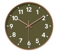 HomeVortex Modern Wall Clock 30cm for Living Room Decor(Green)