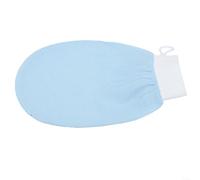 HomeVortex Moroccan Hammam Exfoliating Glove, for Deep Body Scrub, Dead Skin Remover Mitt, with Gentle Rayon Texture, for At-Home Spa Bathing, White, 1, Pack(1pcs blue)