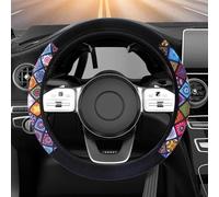 HomeVortex Neoprene Steering Wheel Cover 15 Inch Colorful Elastic Auto Wheel Protector for Car Interior Decor Comfortable Grip For Easy Install