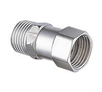 HomeVortex Nickel-Plated Brass Union Tee Fitting, 175 PSI High Pressure Threaded Connector,with Double O-Ring,for Leak-Free Shower Head and Water Heater, Silver, 2x2x2(A)