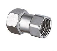 HomeVortex Nickel-Plated Brass Union Tee Fitting, 175 PSI High Pressure Threaded Connector,with Double O-Ring,for Leak-Free Shower Head and Water Heater, Silver, 2x2x2(B)