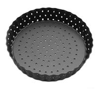 HomeVortex Nonstick Pizza Pan, Perforated Carbon Steel Bakeware with Removable Bottom for Crispy Crusts, Even Heat Distribution, Easy Release Oven Tray for Home Baking,(A-5in)