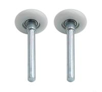 HomeVortex Nylon Garage Door Rollers 10 Pack, 2" Wheels, with 6200-ZZ Sealed Bearings, Quiet Heavy Duty Replacement, for Residential Sectional Doors, White(46 * 120)