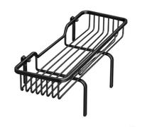 HomeVortex Over-The-Toilet Storage Shelf, 36.5x17.5x16cm, Black