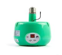 HomeVortex Pet Heat Lamp,with E27 Socket, 300W Reptile Brooder Light,for Chickens Piglets Dogs Cats, Automatic Constant 28-35°C, Flame-Retardant Shell,(Green)