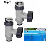 HomeVortex Pool Plunger Valve Water Flow Control System for Intex 10747 25010 For Swimming Pool Filtration Pump 1500-4000 GPH Flow Rate(2pcs)