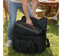 HomeVortex Portable Carrying Case for JBL for Partybox On-The-Go 1 and 2 Speakers Storage Bag with Shoulder Strap Outdoor Travel Tote Protevctive Bag Microphones Accessories Storage Cover Case