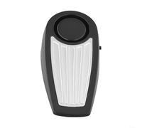HomeVortex Portable Door Stop Alarm, 130dB Loud Security for Travel, Hotel, Dorm, Bedroom, Non-Slip Rubber Base, Fits 5-25mm Gaps, Battery Operated Entry(Black)
