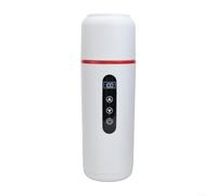HomeVortex Portable Travel Kettle 500Ml For YAFEX With LCD Display 5V/12V/24V Electric Heated Car Kettle For Boiling Water Coffee Tea(White)