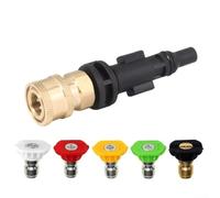 HomeVortex Pressure Washer Quick Connect Adapter Nozzle For LAVOR Sterwins For Parkside PHD Quick 1/4 Connect 3500 PSI Car Wash Cleaning Tool