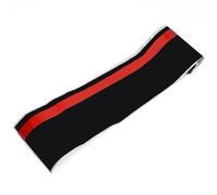 HomeVortex Racing Sport Rally Stripes Auto Hood Decal Matte Black Vinyl Body Graphics Common Fit Car Decorative Side Lines With Red Accent