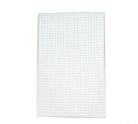 HomeVortex Rectangle BBQ Grill Mesh 40x100cm Galvanized Steel Wire Grate for Outdoor Cooking Fish Meat Vegetables Campfire Picnic Portable For Easy Clean Silver
